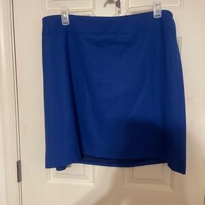 Royal Blue Talbots size 20WP Women's Petite Wool Lined Pencil Skirt for Career